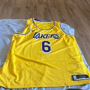 BRAND NEW - Authentic Lakers LeBron James #6 NBA Gold Jersey - Size XXL